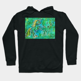 Stand in Your Magic. Magical Unicorn Watercolor Illustration. Hoodie